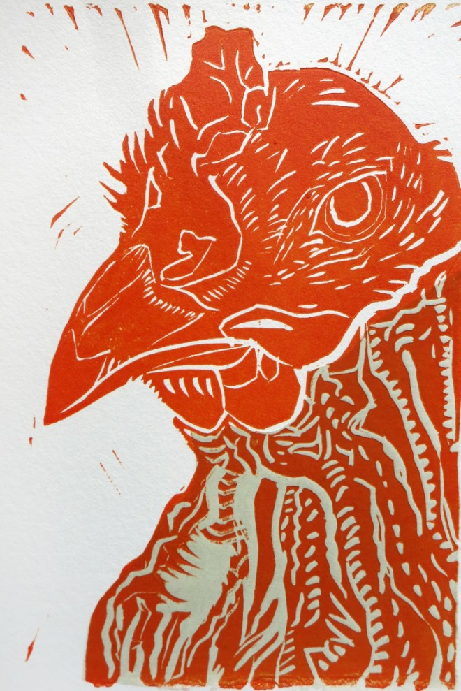 Orange Chicken in a Mint Green Turtleneck