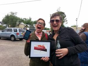 Hilary's first sale of the day.