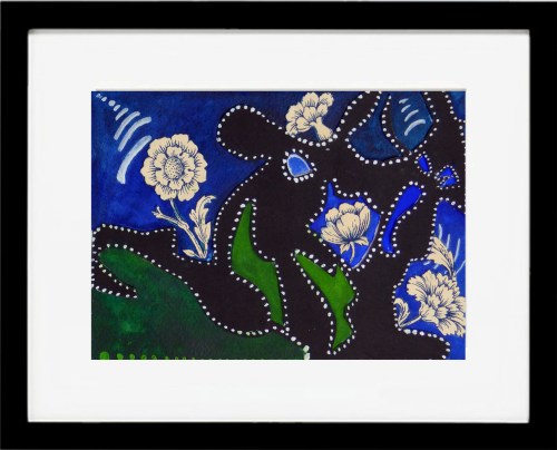 Victorian Blue and Green Floral - Click to purchase